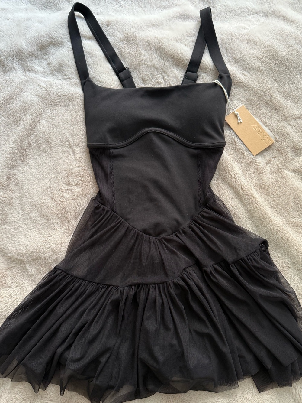 NWT POPFLEX Corset Pirouette Dress Black Size M - Picture 2 of 11